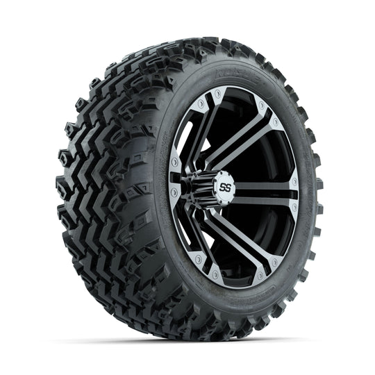 GTW Specter Machined/Black 14 in Wheels with 23x10.00-14 Rogue All Terrain Tires ‚Äì Full Set