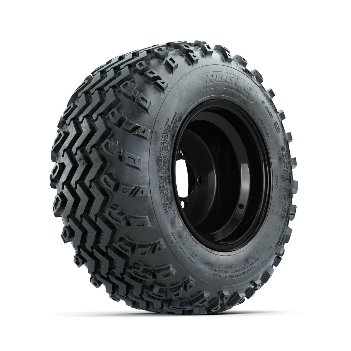 GTW Steel Black 10 in Wheels with 20x10.00-10 Rogue All Terrain Tires ‚Äì Full Set