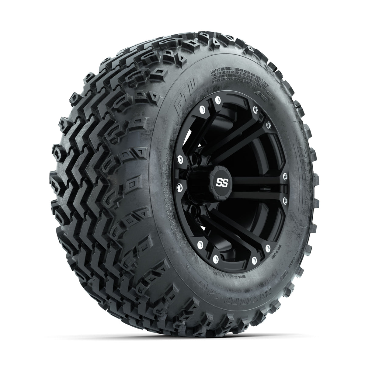 GTW Specter Matte Black 12 in Wheels with 23x10.00-12 Rogue All Terrain Tires ‚Äì Full Set