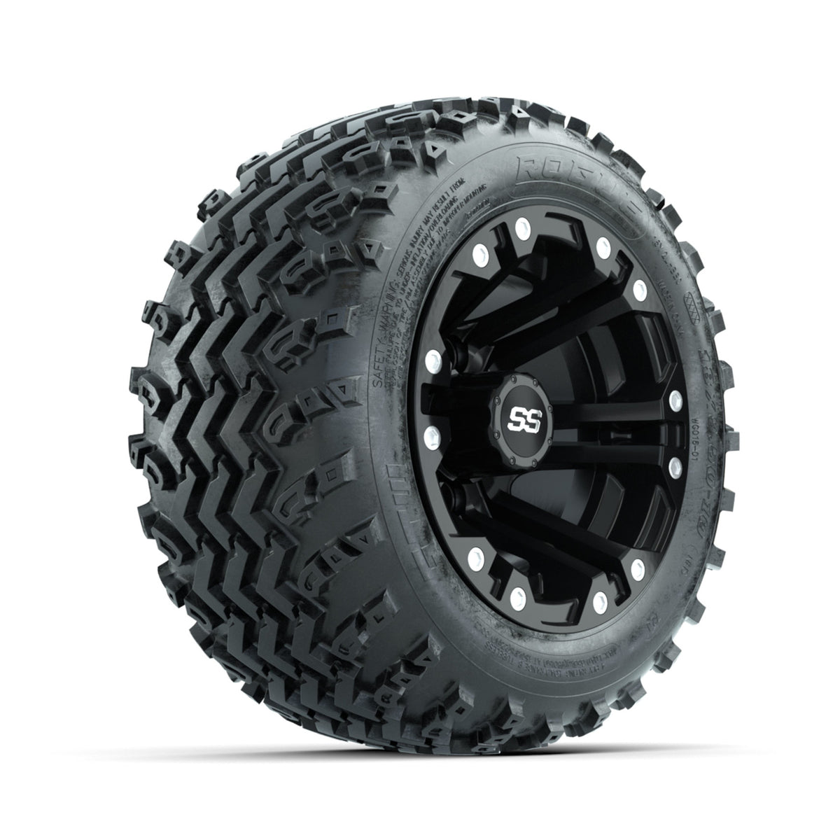 GTW Specter Matte Black 10 in Wheels with 18x9.50-10 Rogue All Terrain Tires ‚Äì Full Set