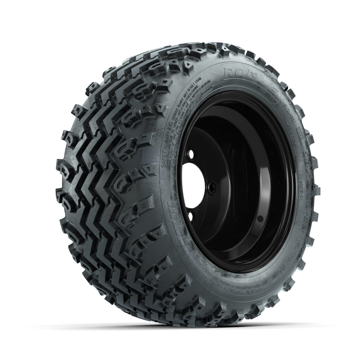 GTW Steel Black 10 in Wheels with 18x9.50-10 Rogue All Terrain Tires ‚Äì Full Set