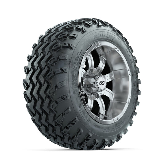 GTW Tempest Chrome 12 in Wheels with 22x11.00-12 Rogue All Terrain Tires ‚Äì Full Set