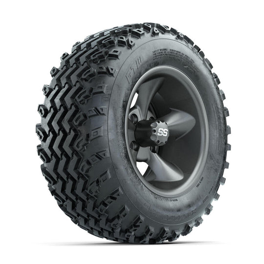 GTW Stellar Machined/Black 12 in Wheels with 23x10.00-12 Rogue All Terrain Tires ‚Äì Full Set