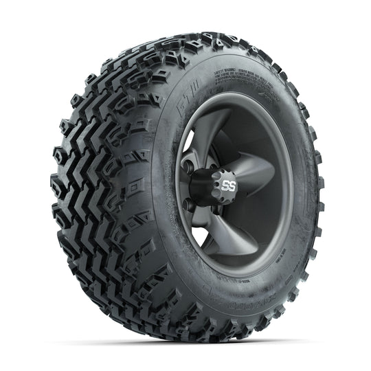 GTW Godfather Matte Grey 12 in Wheels with 23x10.00-12 Rogue All Terrain Tires ‚Äì Full Set