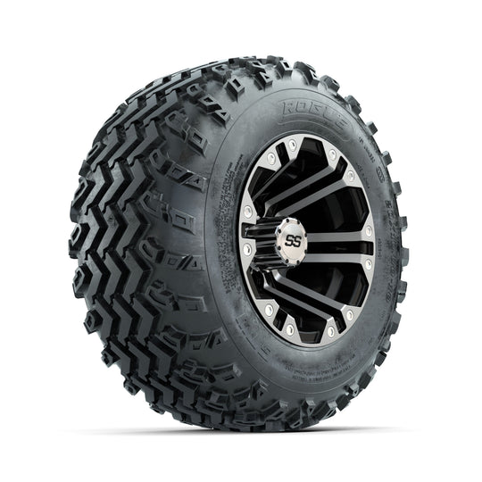 GTW Specter Machined/Black 10 in Wheels with 20x10.00-10 Rogue All Terrain Tires ‚Äì Full Set