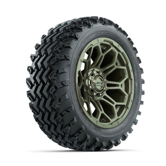 GTW Bravo Matte Recon Green 14 in Wheels with 23x10.00-14 Rogue All Terrain Tires ‚Äì Full Set