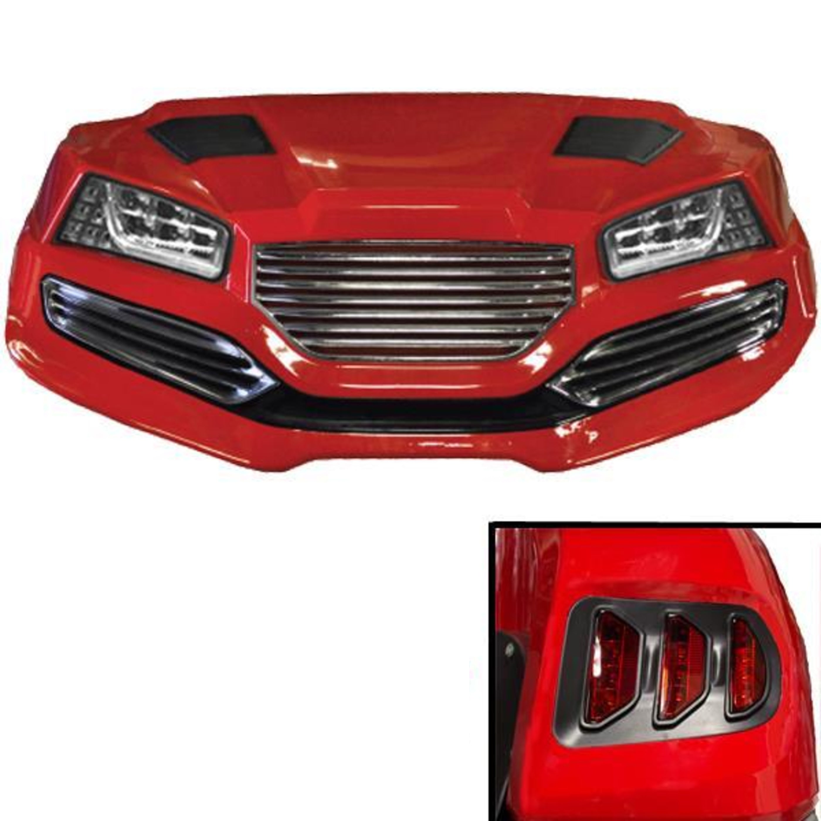 Yamaha G29/Drive HAVOC Street Body Kit in Red (Years 2007-2016)