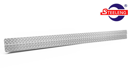 Kick Plate Polished Aluminum Diamond Plate for Club Car Golf Cart DS (1982-up) - KPDS01