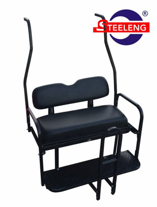 STEELENG Rear Flip Seat - Club Car DS - Style (2000.5-2013) / Black Cushion Set