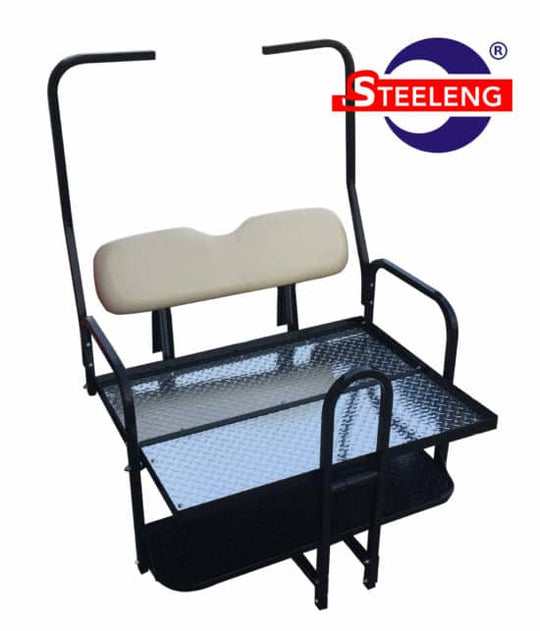 STEELENG Rear Flip Seat - Club Car DS - Old Style (1982-2000.5) / Buff Cushion Set
