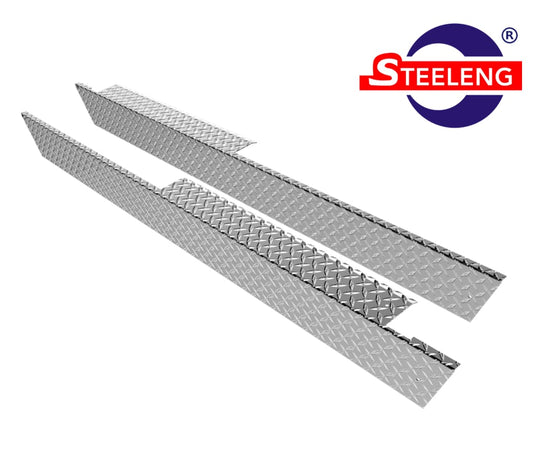Rocker Panels Polished Aluminum Diamond Plate for Club Car DS (1982-up) (set of 2) - RPDS01
