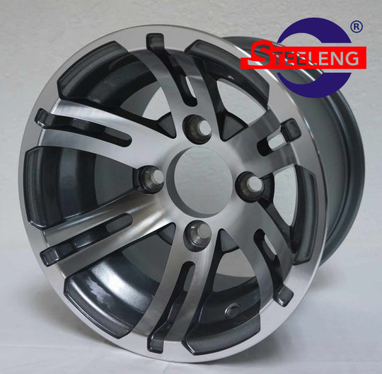 10″ Bulldog Machined/Gunmetal Wheel – Aluminum Alloy - WH1003