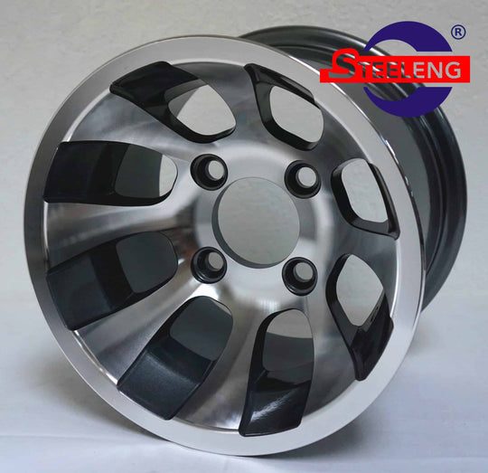 10″ Revolver Machined/Gunmetal Wheel – Aluminum Alloy - WH1010