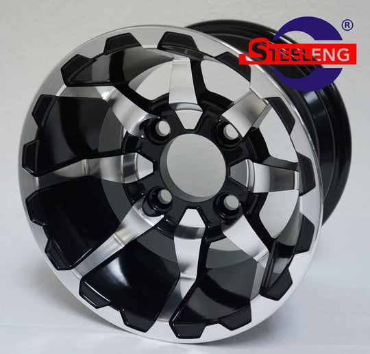 10″ Vortex Machined/Black Wheel – Aluminum Alloy - WH1025