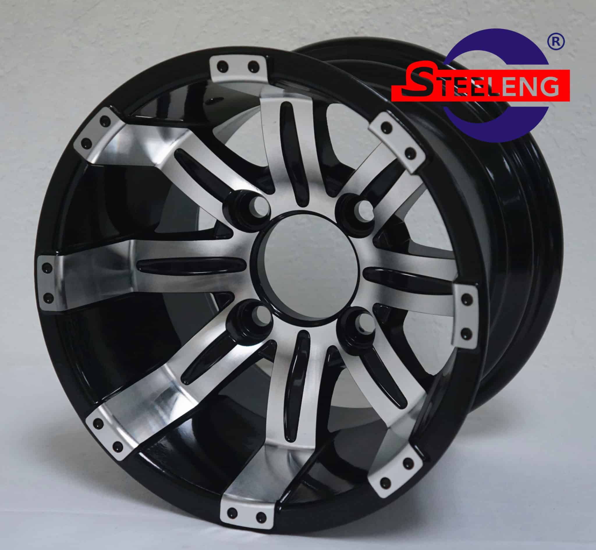 10″ Tempest Machined/Black Wheel – Aluminum Alloy - WH1016