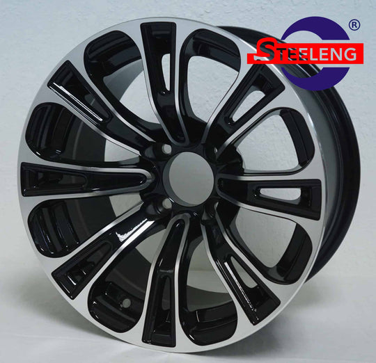 14″ Vector Machined/Black Wheel – Aluminum Alloy - WH1418