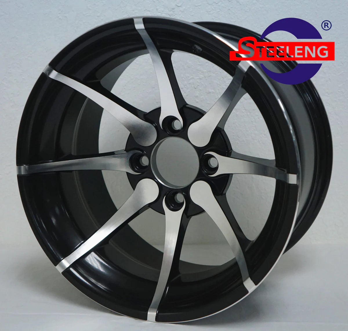 14" Machined Black Kraken Aluminum Wheel - WH1402