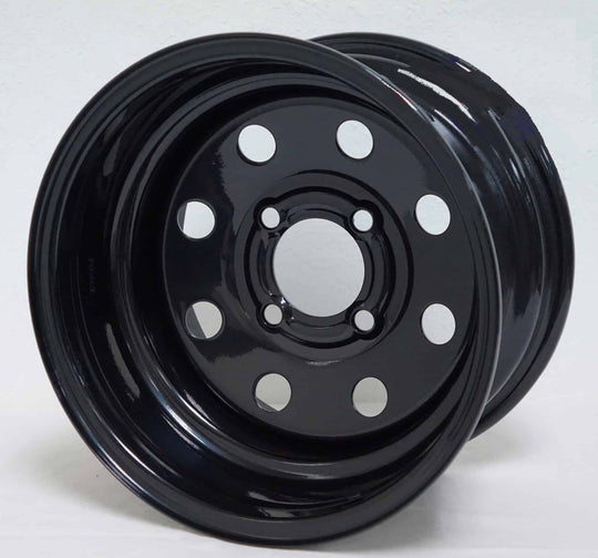 12″ Steel Wheel – Black – 8 Holes - SW1202