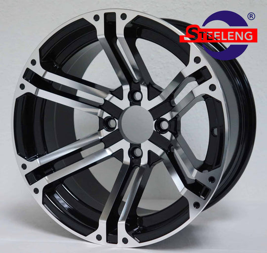14″ Terminator Machined/Black Wheel – Aluminum Alloy - WH1409