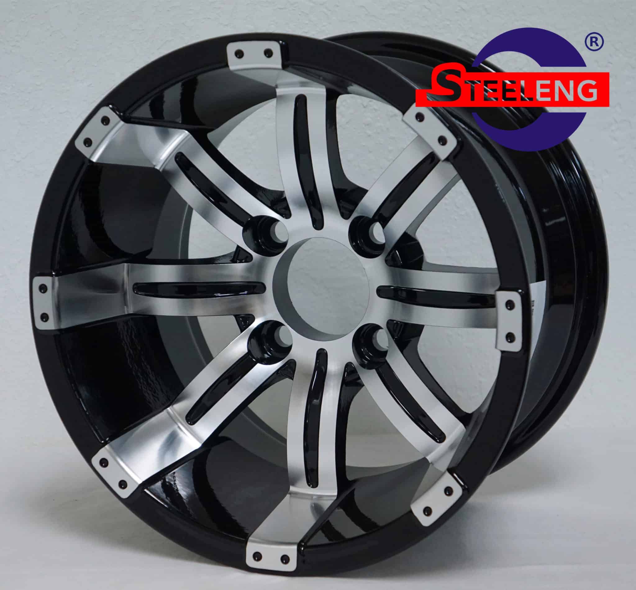 12″ Tempest Machined/Black Wheel – Aluminum Alloy - WH1234