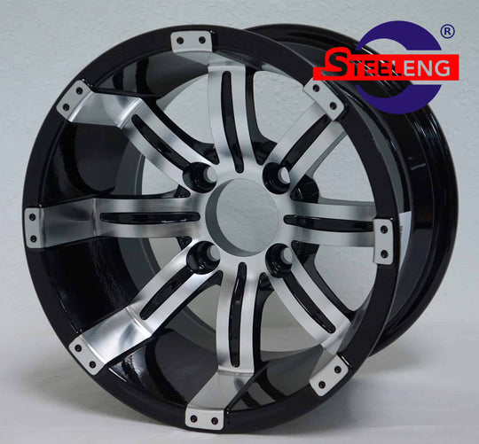 12″ Tempest Machined/Black Wheel – Aluminum Alloy - WH1234