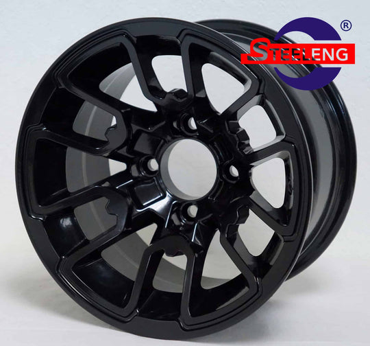 12″ Lizard Glossy Black Wheel – Aluminum Alloy - WH1214