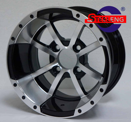 12″ Storm Trooper Machined/Black Wheel – Aluminum Alloy - WH1231