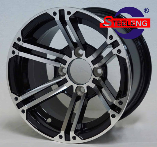 12″ Terminator Machined/Black Wheel – Aluminum Alloy - WH1239