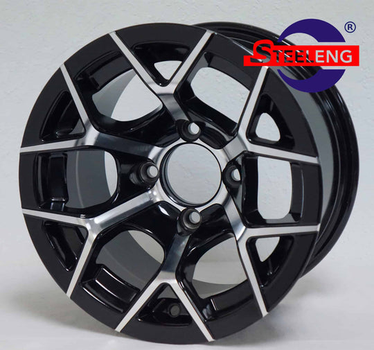 12″ Rally Machined/Black Wheel – Aluminum Alloy - WH1226