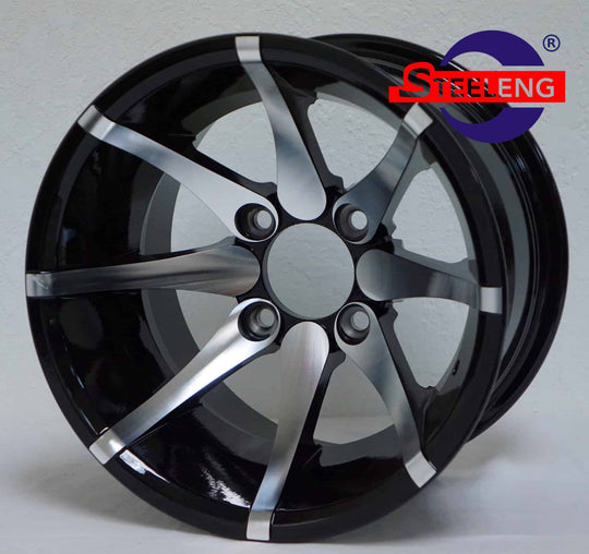12″ Kraken Machined/Black Wheel – Aluminum Alloy - WH1212