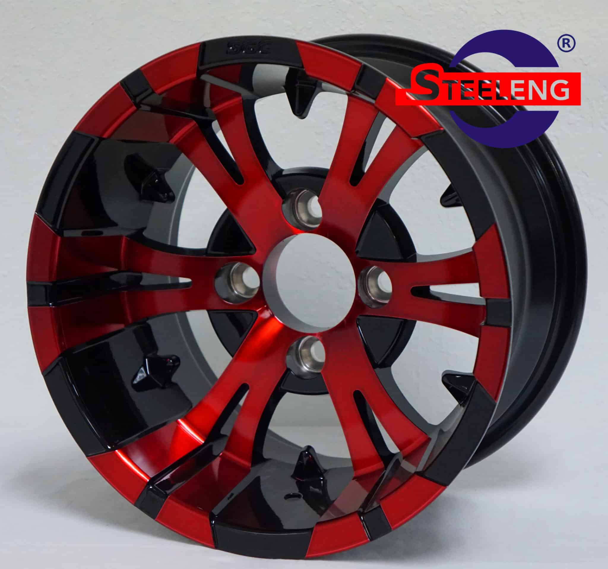 12″ Vampire Red/Black Wheel – Aluminum Alloy - WH1248