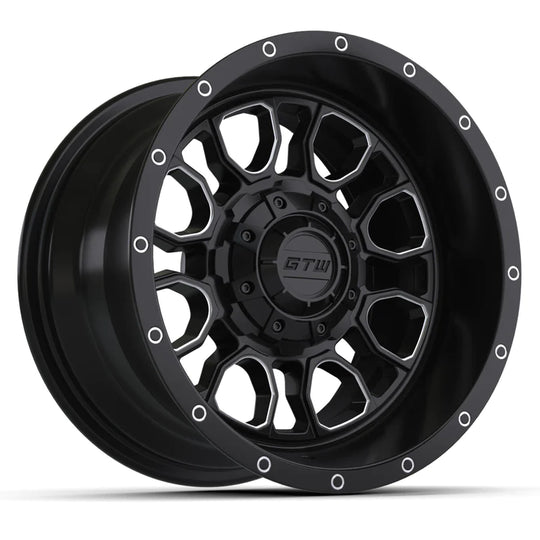 12" GTW Volt Black & Machined Wheel