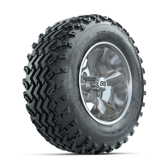 GTW Godfather Chrome 12 in Wheels with 23x10.00-12 Rogue All Terrain Tires ‚Äì Full Set