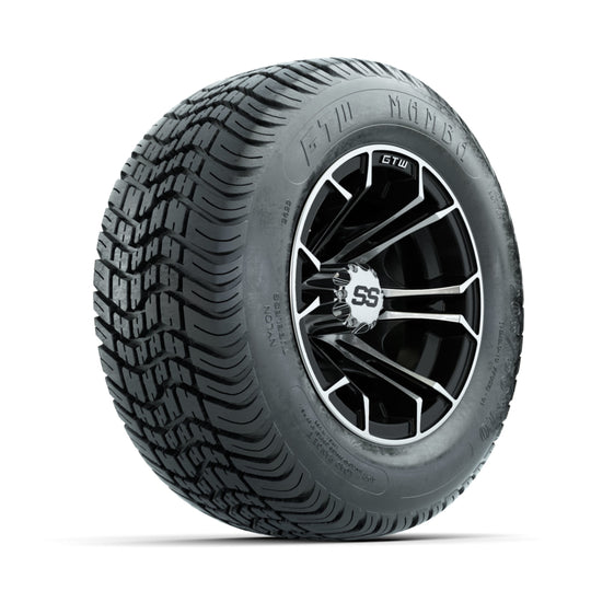 GTW Spyder Machined/Black 10 in Wheels with 205/50-10 Mamba Street Tires ‚Äì Full Set