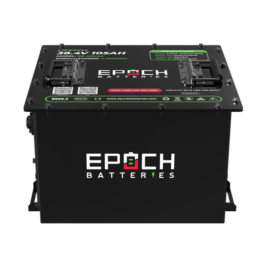 Epoch 36V 105Ah Lithium (LiFePO4) Golf Cart Battery - Complete Kit