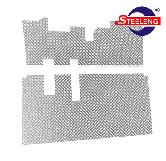 Polished Aluminum Diamond Plate Floor Mat for EZGO RXV - FCRX03