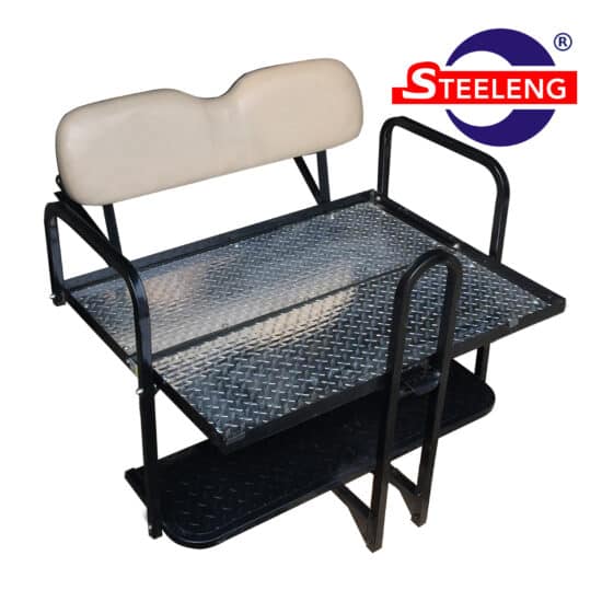 STEELENG Rear Flip Seat - EZGO RXV (2008-Plus) / Stone Cushion Set