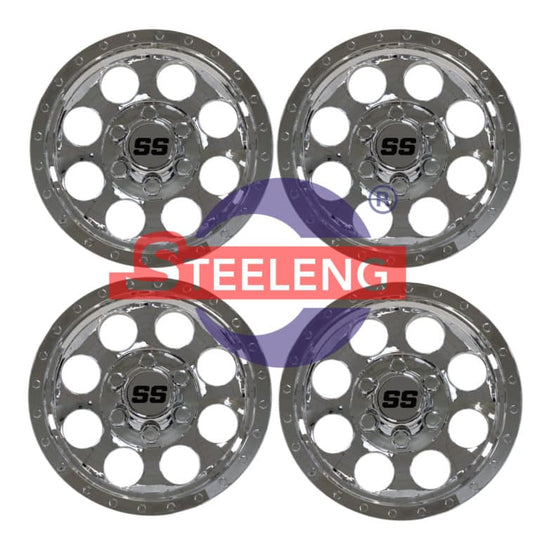 10″ Wheel Covers Chrome finish SS design (SET OF 4) - WC1001