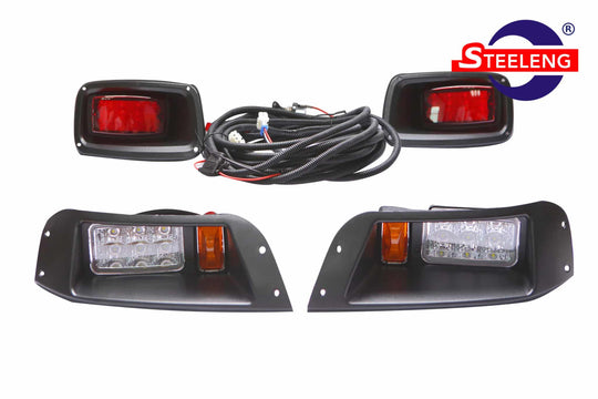 EZGO TXT 1996-2013 Golf Cart Adjustable LED Headlights / Taillights - LITX01