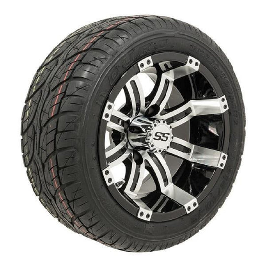 Set of (4) 12 inch GTW Tempest Wheels on Lo-Pro Street Tires