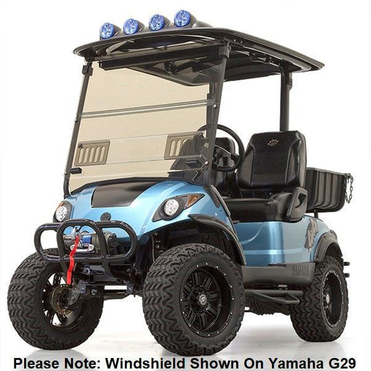 Tinted Club Car Precedent / Onward / Tempo 1/4‚Äö√Ñ‚â• Fold-Down Windshield with Vents (Years 2004-Up)