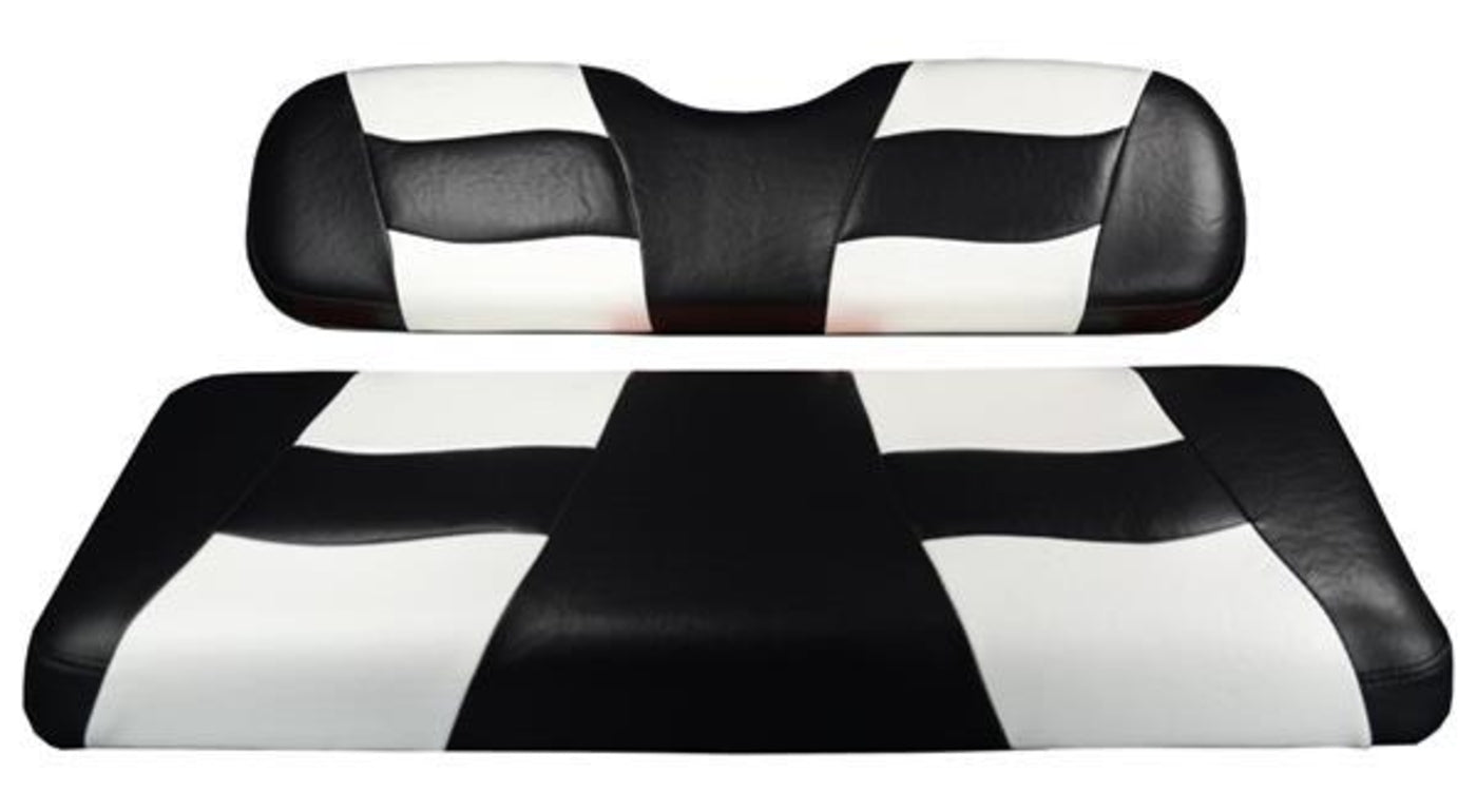 MadJax¬Æ Riptide Black/White Two-Tone Yamaha Drive Front Seat Covers (Fits 2008-Up)