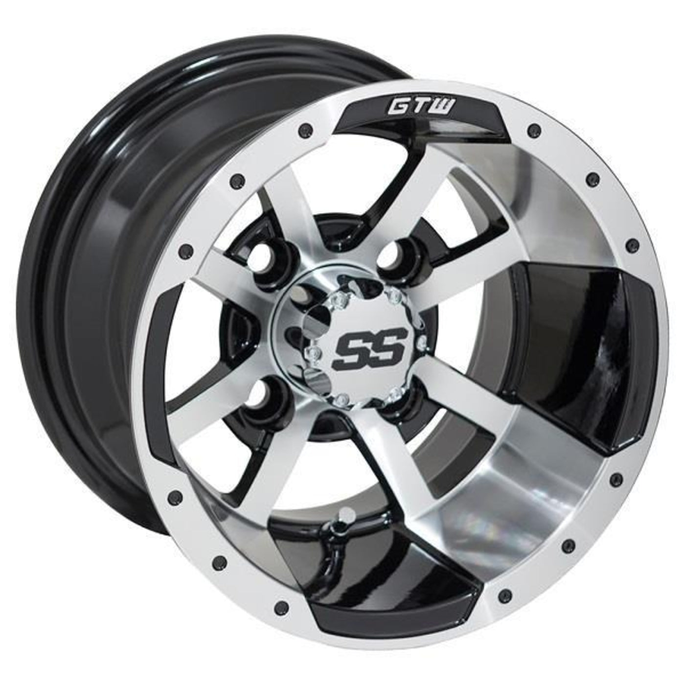 GTW¬¨√Ü Storm Trooper 10x7 Machined & Black Wheel (3:4 Offset)
