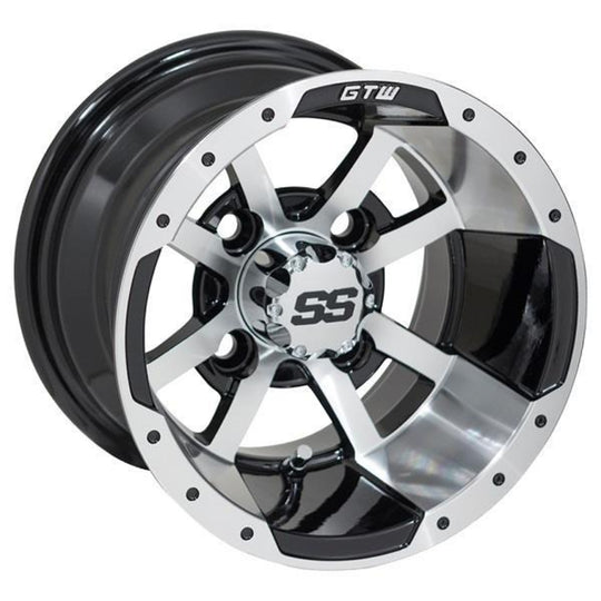 GTW Storm Trooper 10x7 Machined & Black Wheel (3:4 Offset)