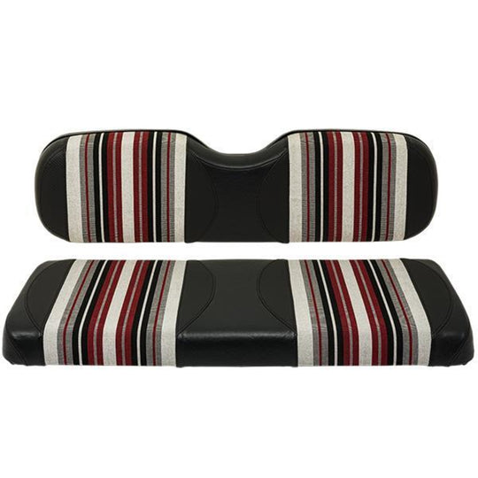 Red Dot Burgundy/Black/White Harmony Rear Seat Covers for GTW Mach1/Mach2 & MadJax Genesis 150