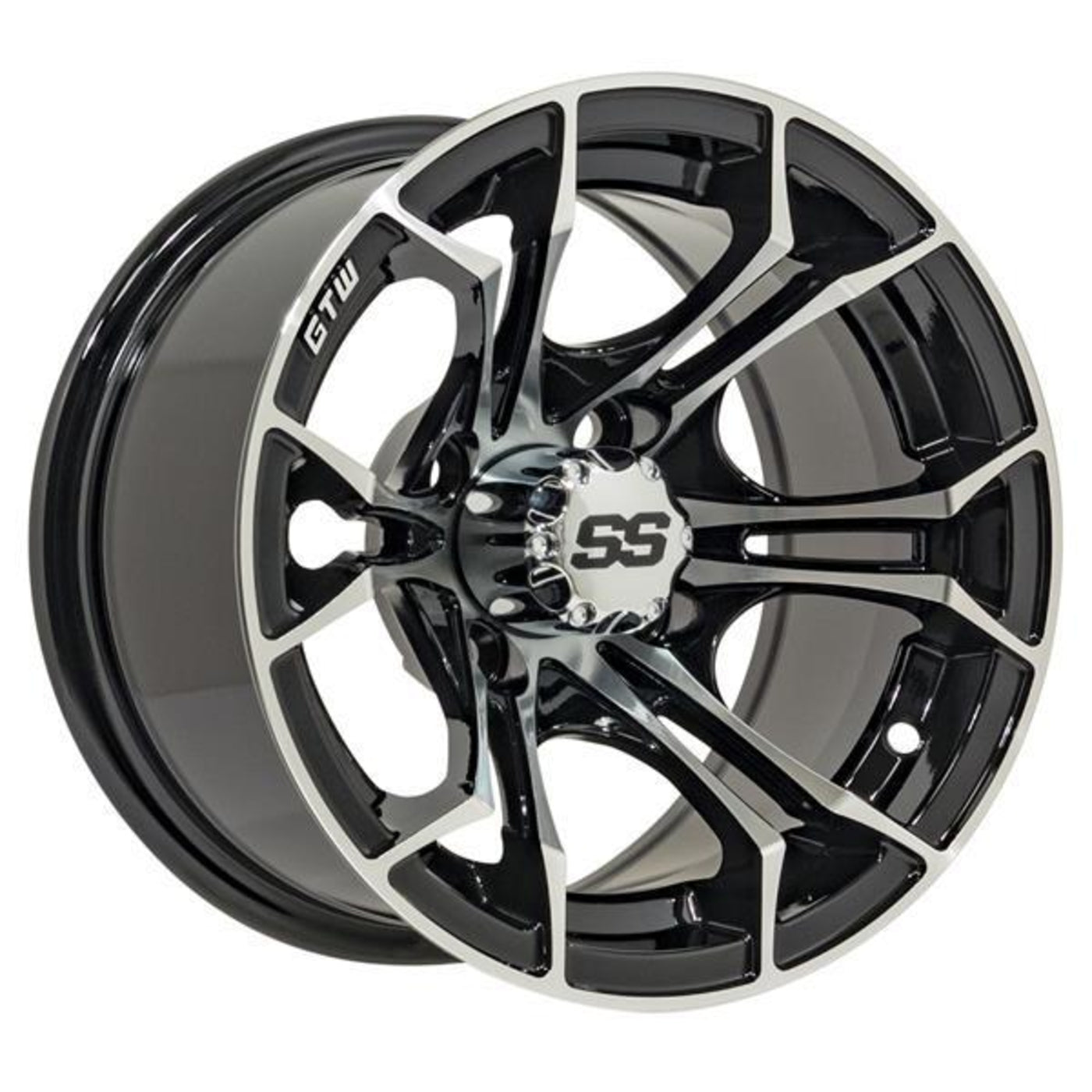 12" GTW¬¨√Ü Spyder Wheel "‚Äö√Ñ√∫ Black with Machined Accents