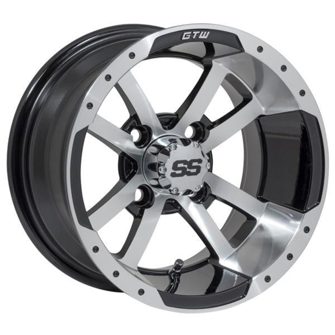 GTW¬¨√Ü Storm Trooper 12" Machined & Black Wheel (3:4 Offset)