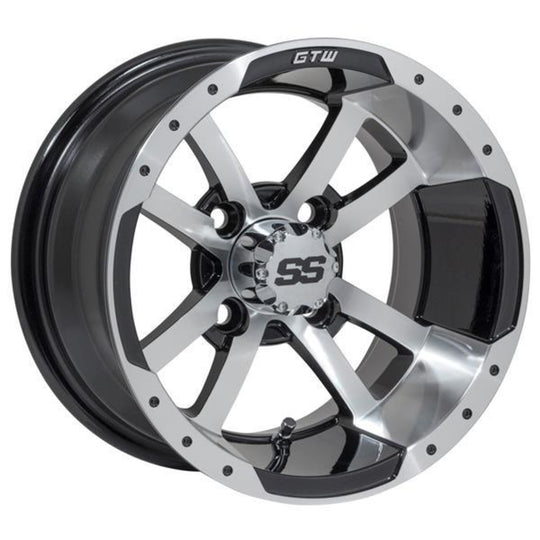 GTW Storm Trooper 12" Machined & Black Wheel (3:4 Offset)