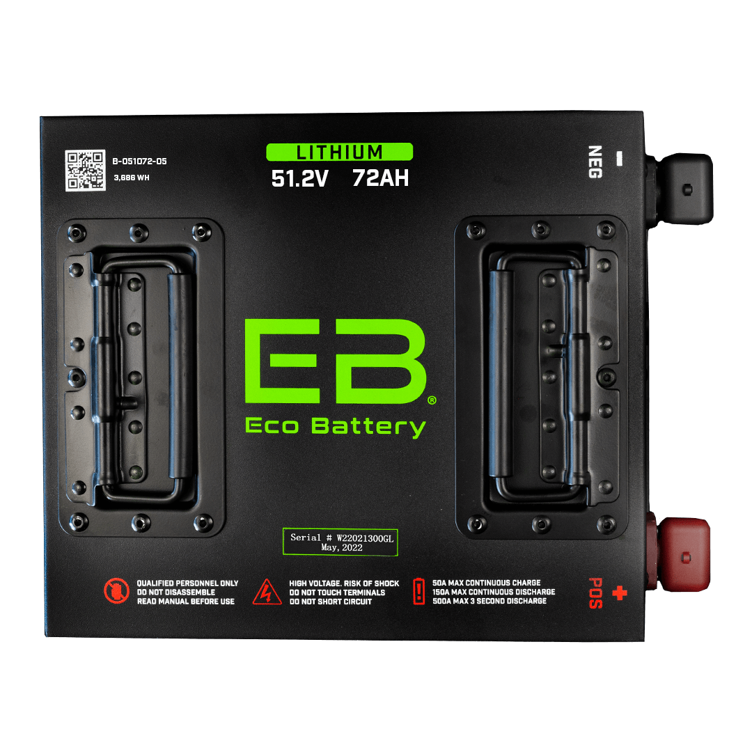 Eco Battery 48V 72Ah LifePo4 Golf Cart Battery "Cube" Golf Cart Geeks