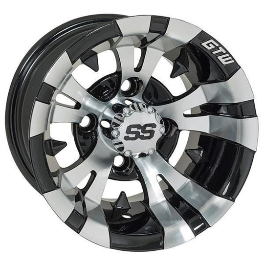 GTW Vampire 10x7 Machined & Black Wheel (3:4 Offset)